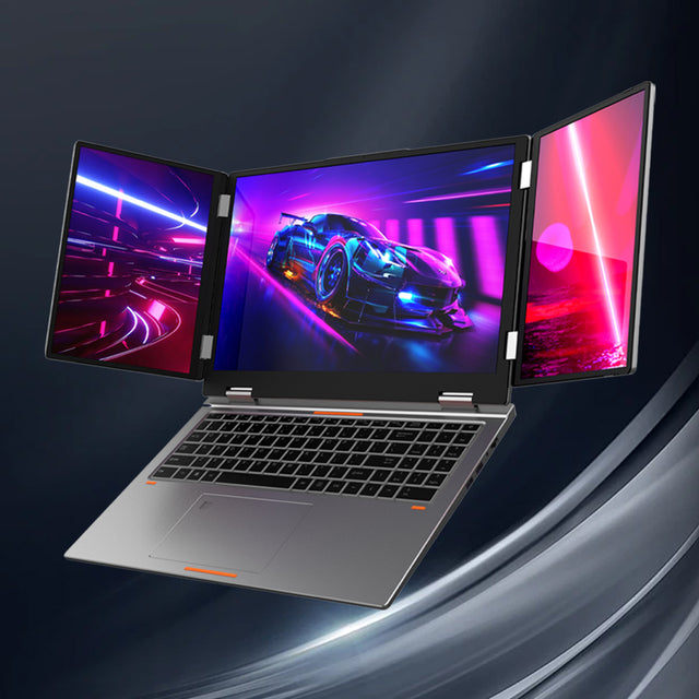 Laptop 3 màn hình MAX16, chính 16 inch & 2 phụ 10.5 inch Intel Core i7-12TH Windows 11 Pro Mới 100%, chính hãng