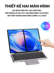 Laptop cảm ứng giá rẻ I3 - 1215U, 2 màn hình 10.95 inch, Ram 16GB, SSD 512GB, gập 180 độ, Win 11 bản quyền