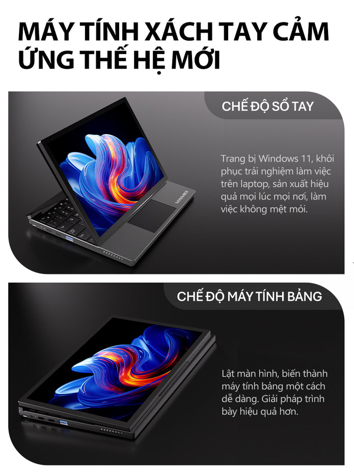 Laptop 2-trong-1 10.95