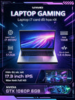 Laptop Gaming VIAMEI i7-8550U RAM 16GB SSD 512GB GTX 1060 6GB Màn 17.3 FHD Chơi Game Mượt