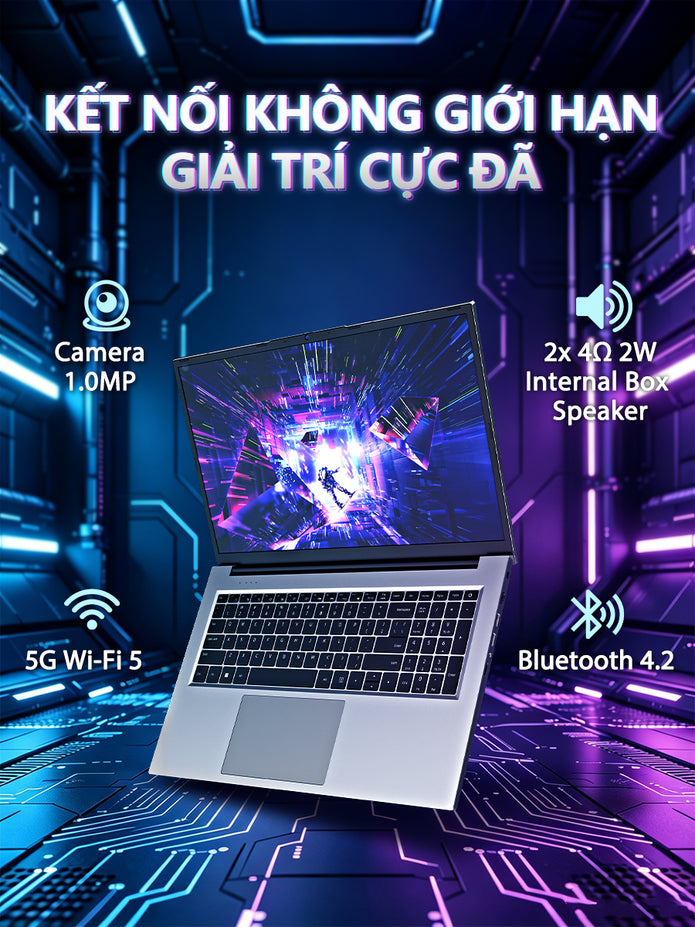 Laptop Gaming VIAMEI i7-8550U RAM 16GB SSD 512GB GTX 1060 6GB Màn 17.3 FHD Chơi Game Mượt