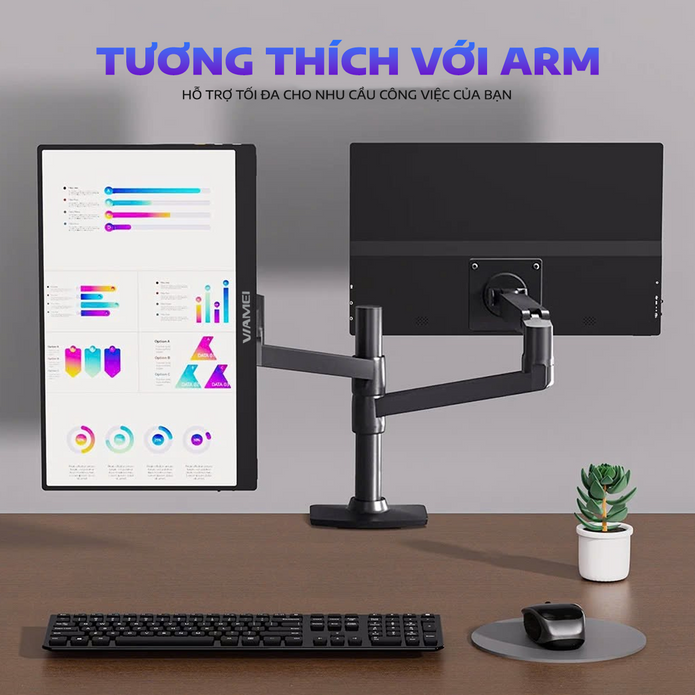 Màn hình di động 15.6 inch IPS FHD Type C HDMI - Cho máy tính, điện thoại