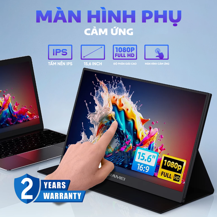 Màn hình di động 15.6 inch IPS FHD Type C HDMI - Cho máy tính, điện thoại